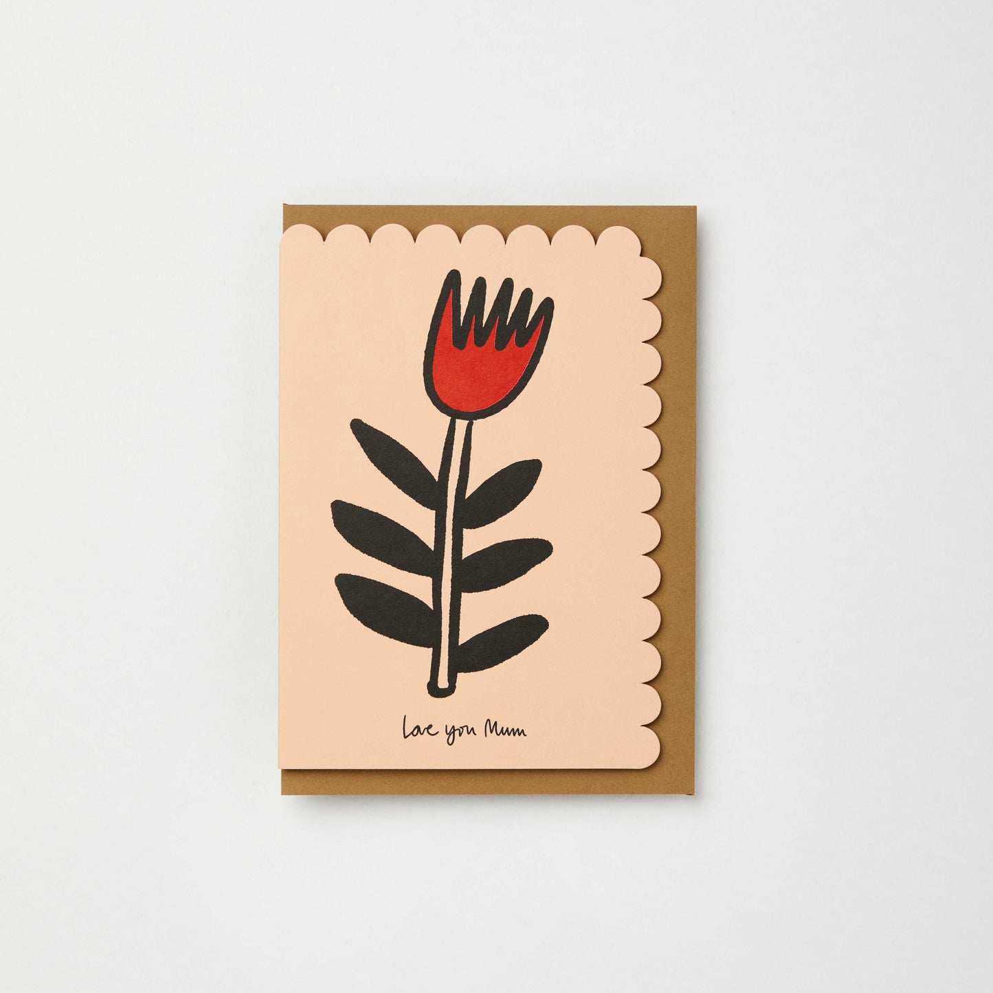 Love you mum mothers' day card: Naked cards