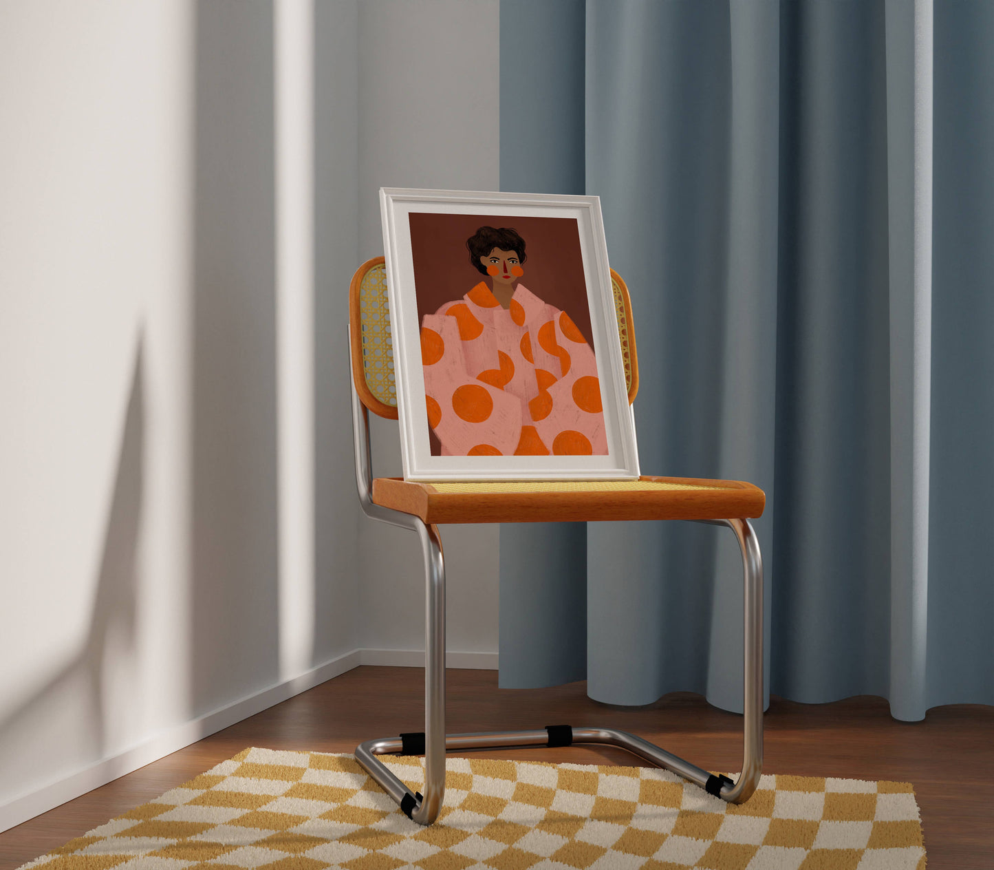 The Woman With The Orange Dots - Art Print: A3
