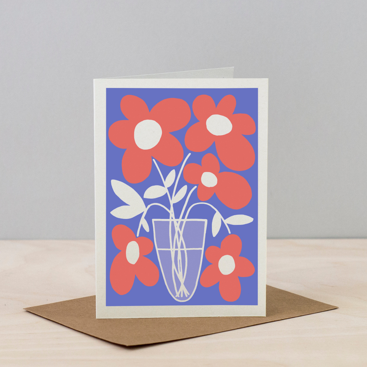All Occasions Greetings Cards - Blumen Vases: Leaf
