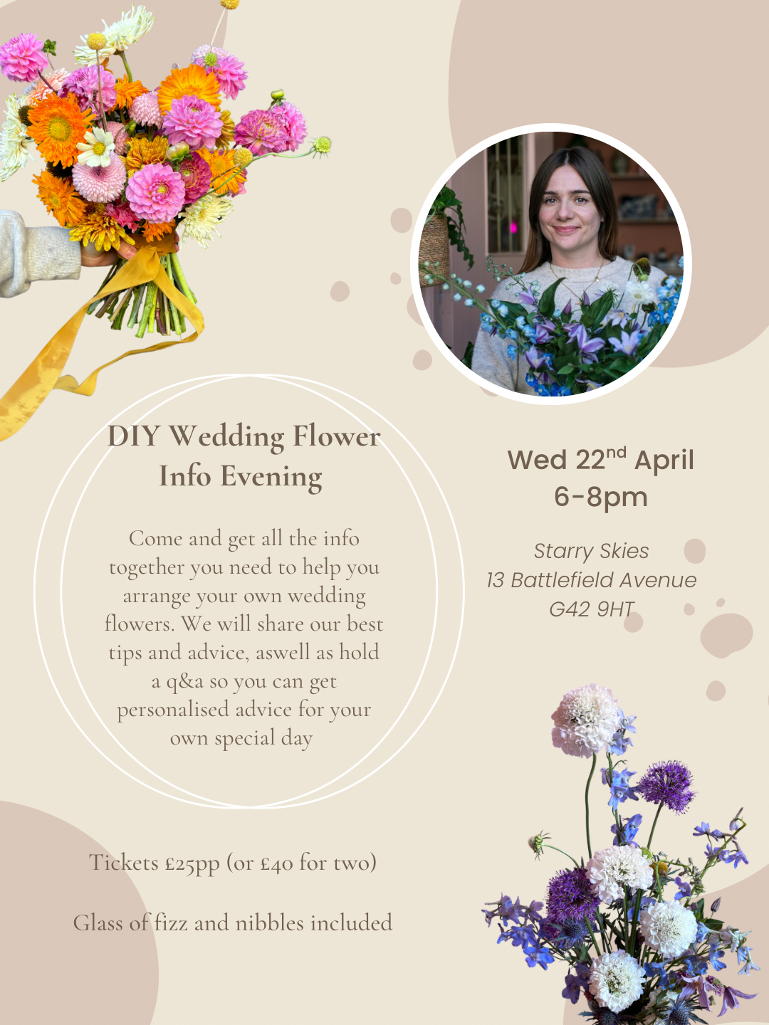 DIY Wedding Flower Info Evening