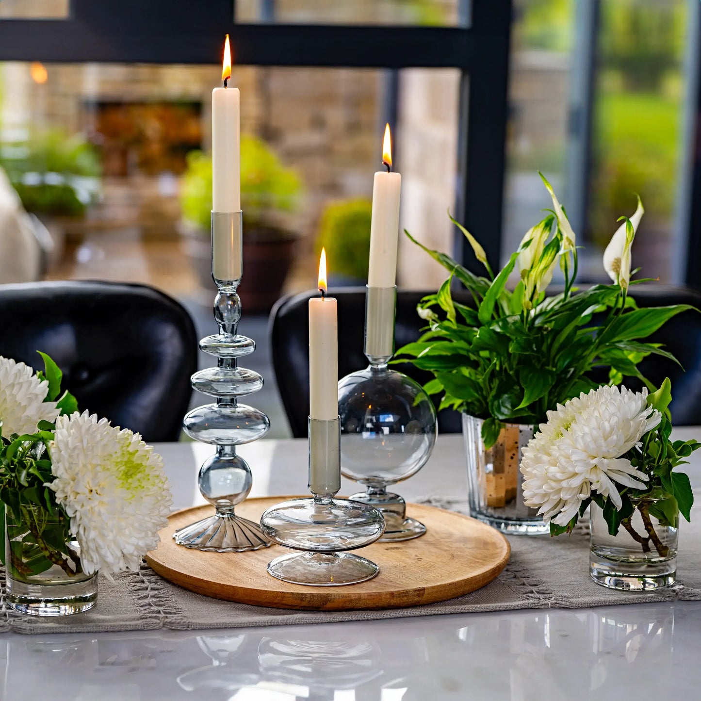 Pillar Candle Holders : Orange