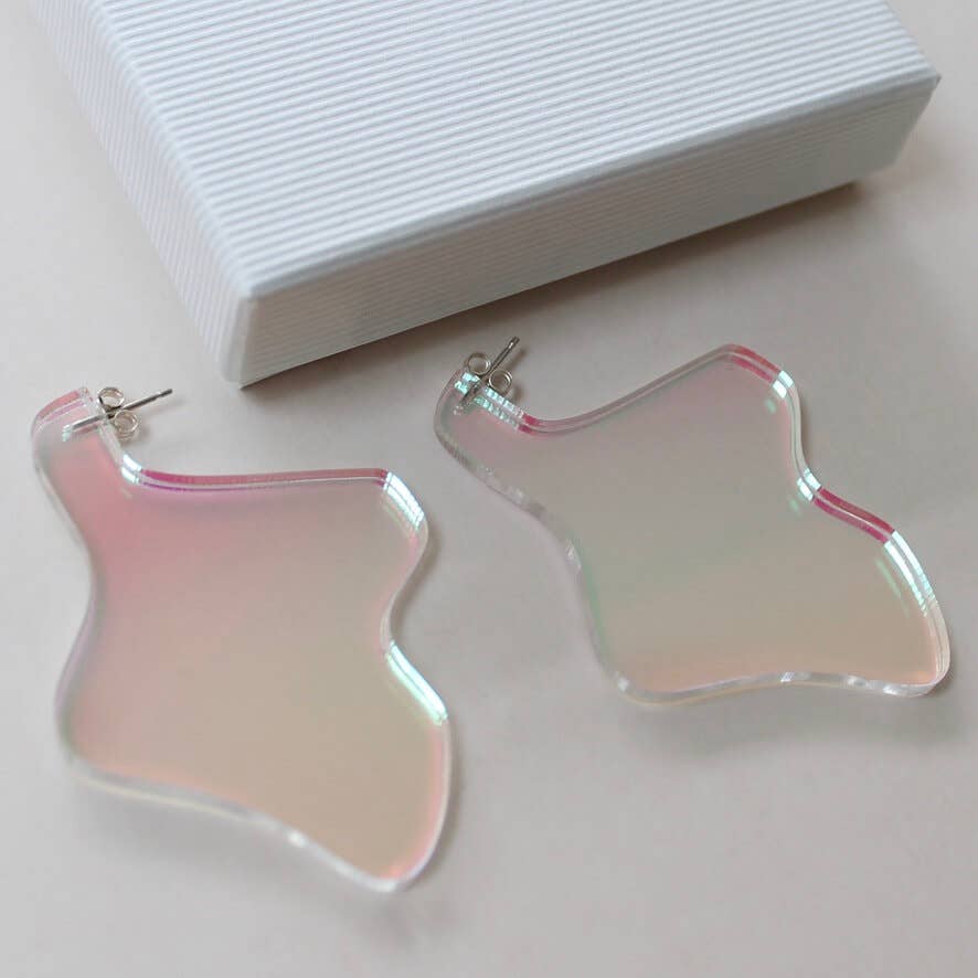 Statement Iridescent Earrings