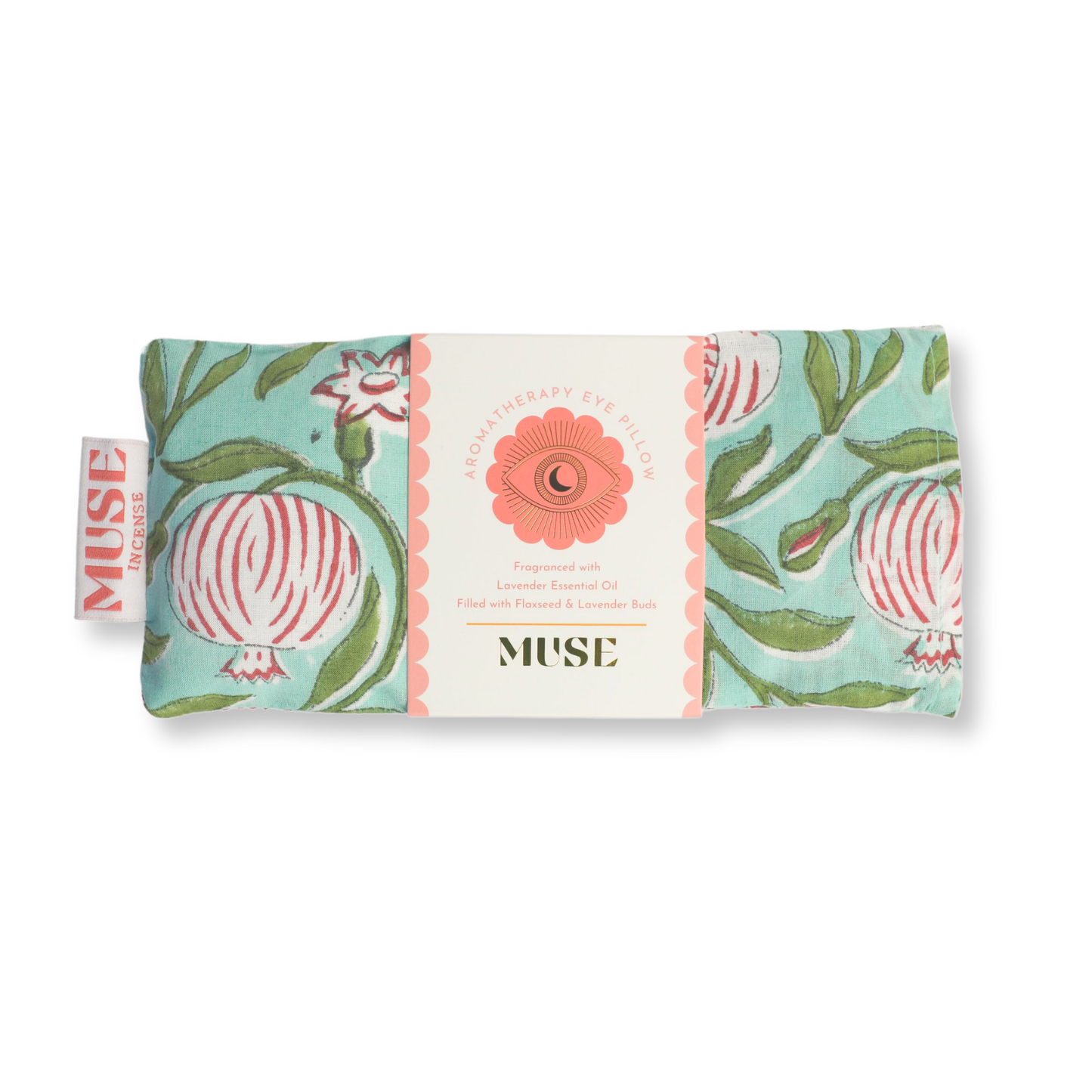 Eye Pillow Aromatherapy | Indian Block Print | Lavender: Grey