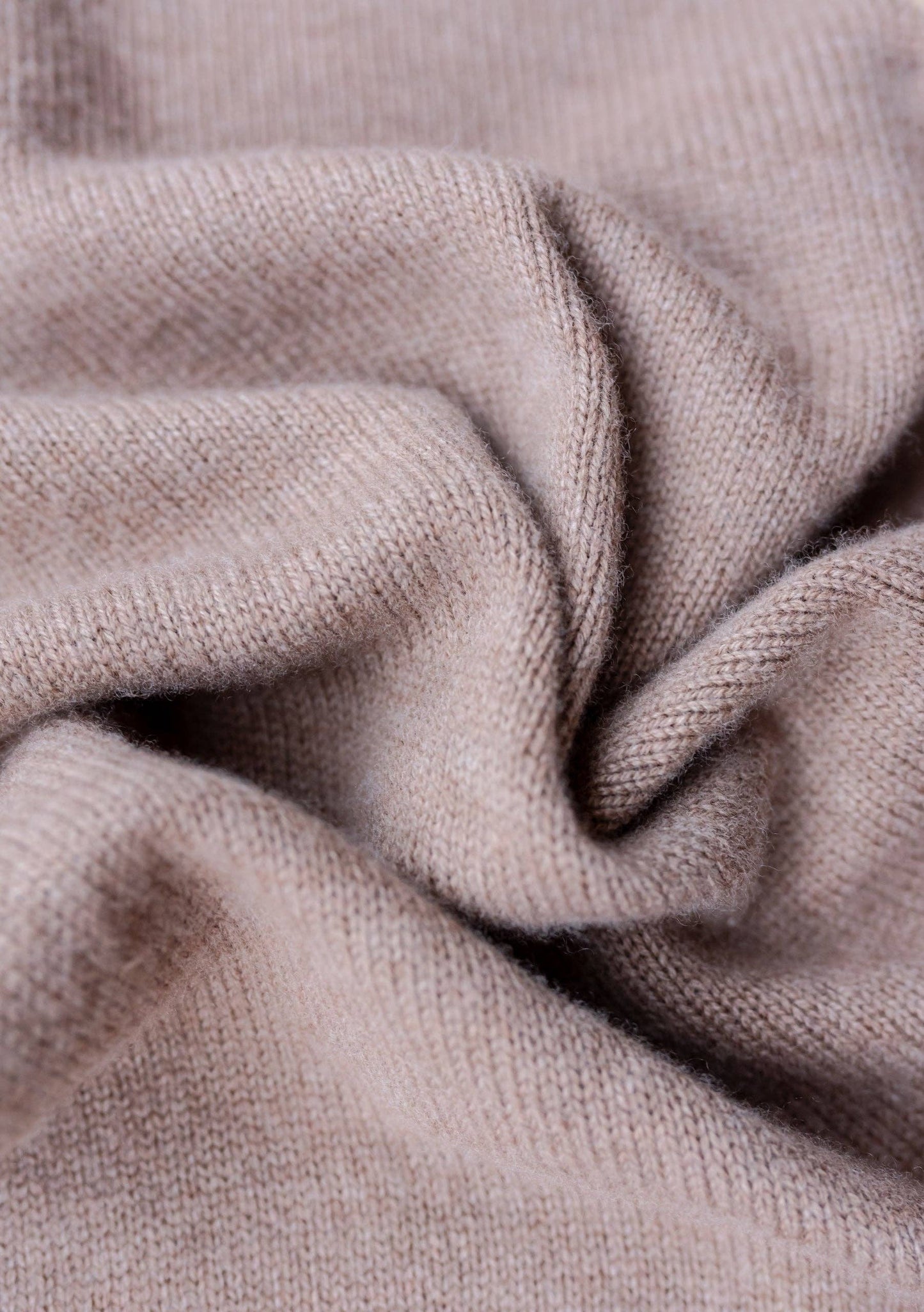 Merino Triangle Scarf in Coffee