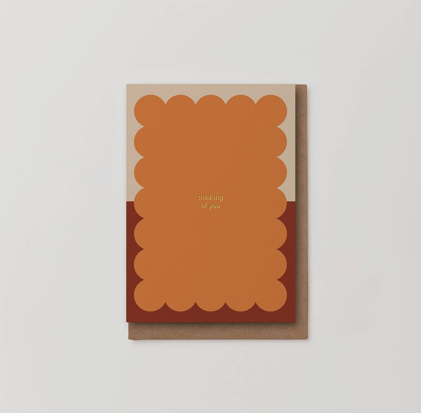 Thinking of you foiled sympathy card