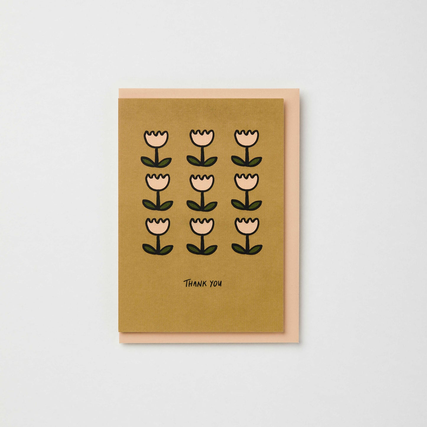 Flower thank you card: Naked cards