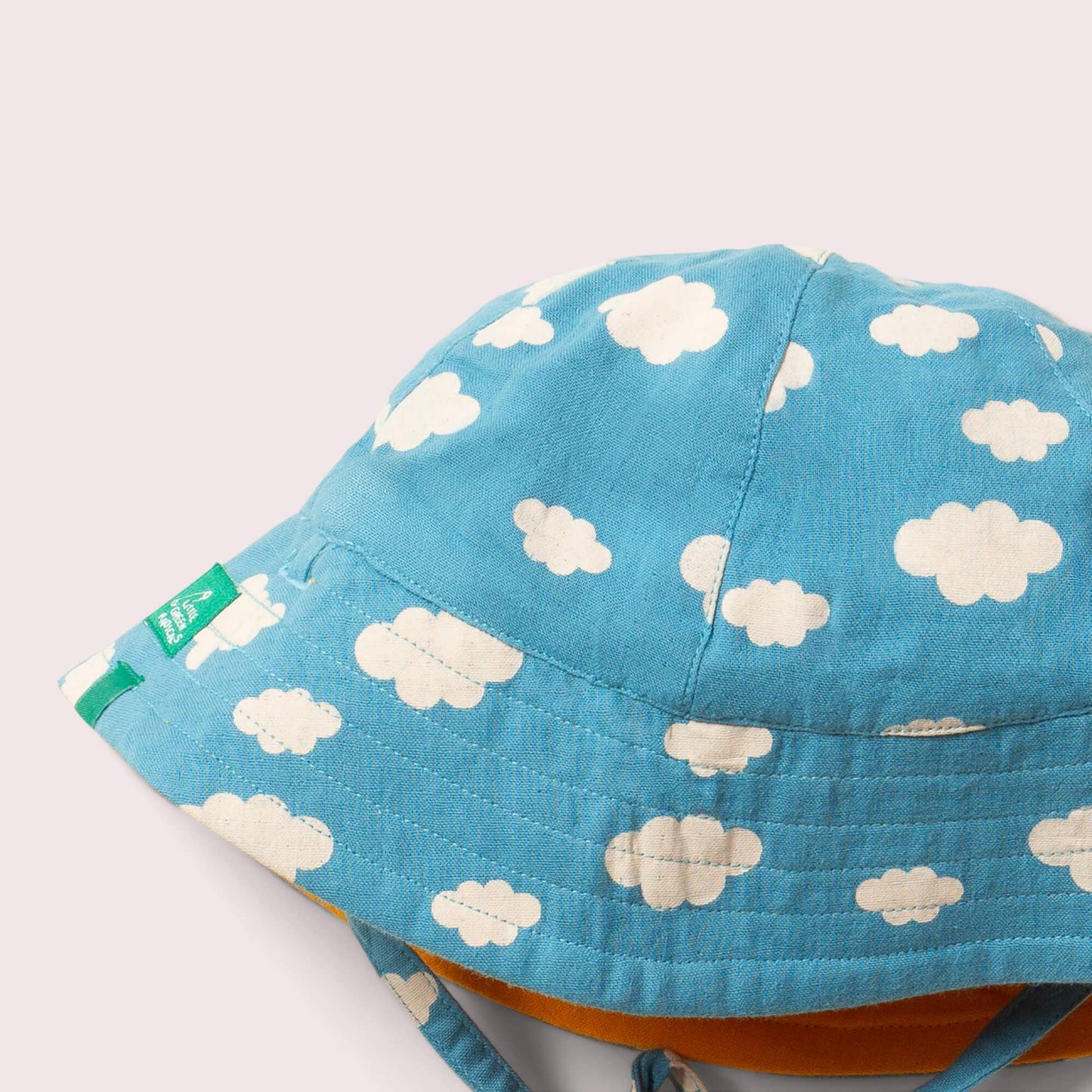 Blue Clouds Reversible Sunhat: Blue Clouds / 00-06m