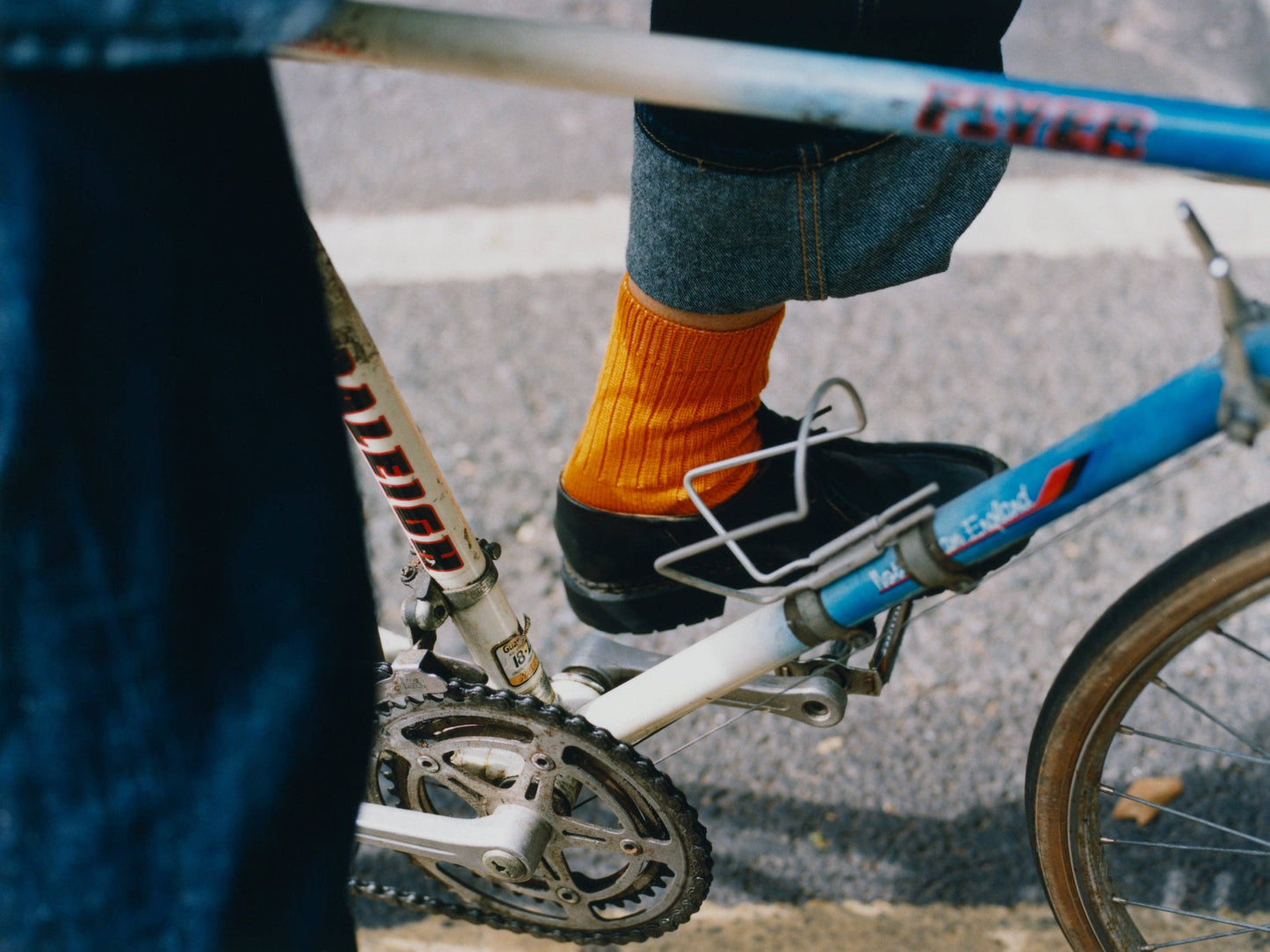 Orange Betsy Wool Socks: Small UK 4-7