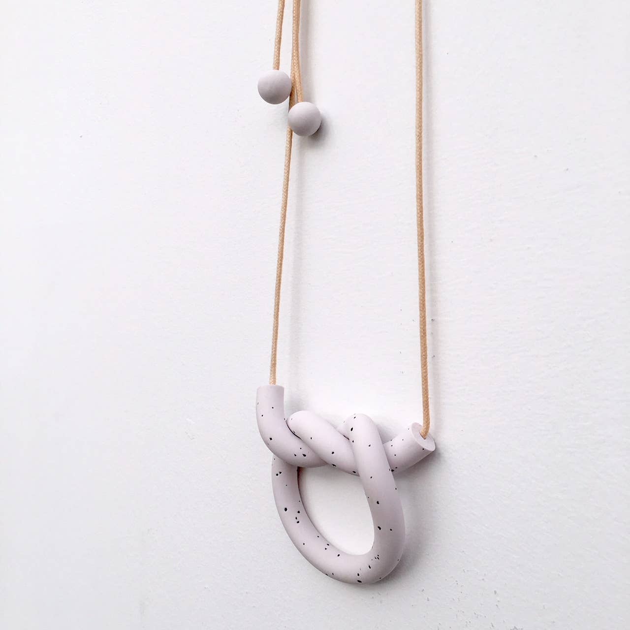 Knot Necklace: Grey