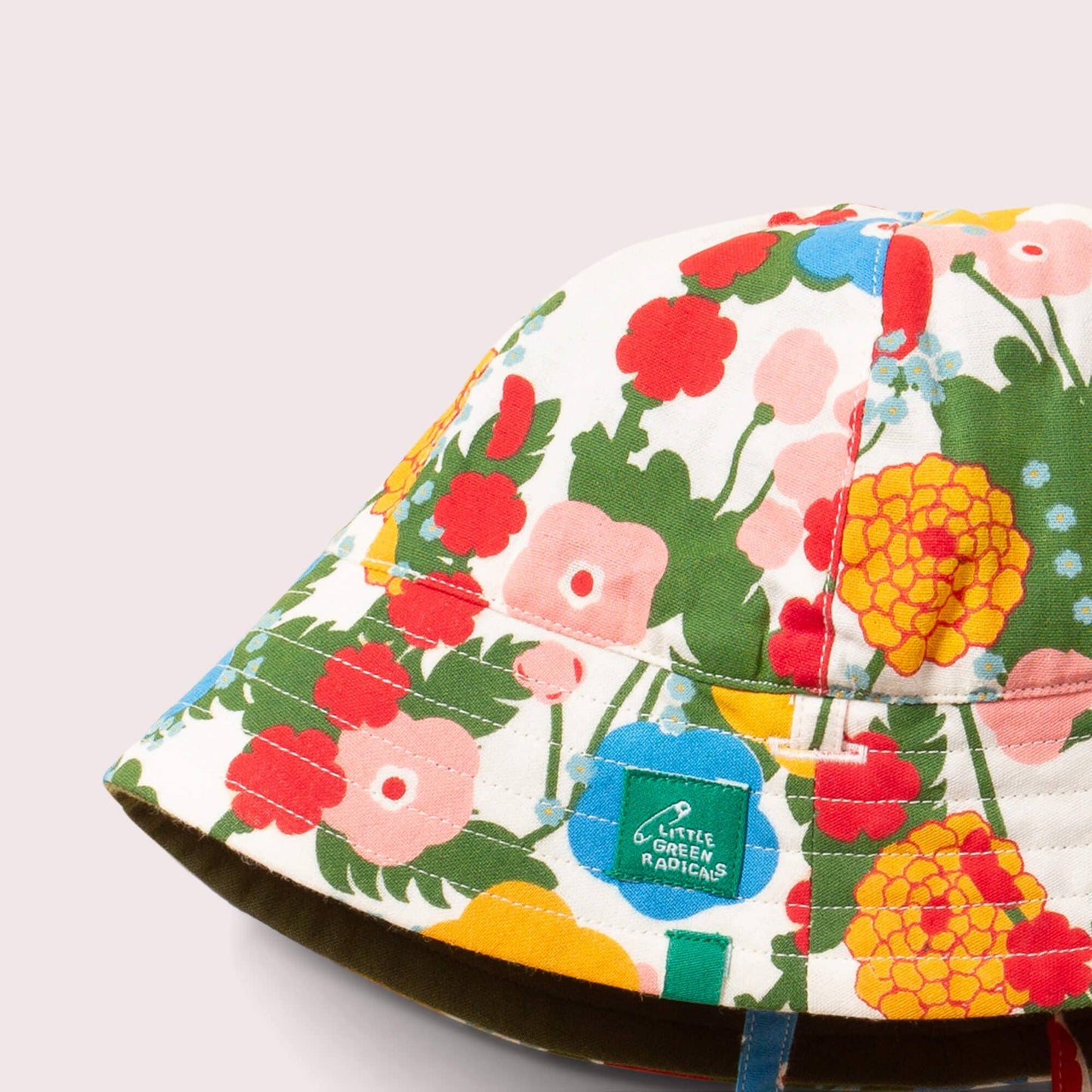 Flora And Fauna Reversible Sunhat: Flora And Fauna / 06-12m