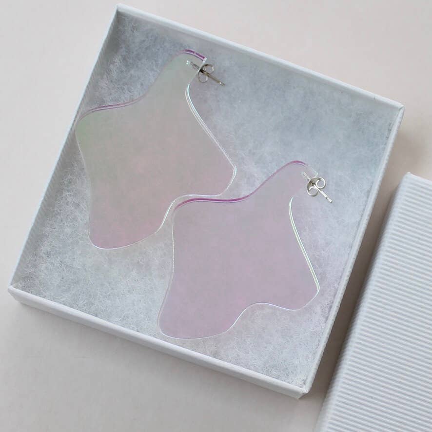 Statement Iridescent Earrings