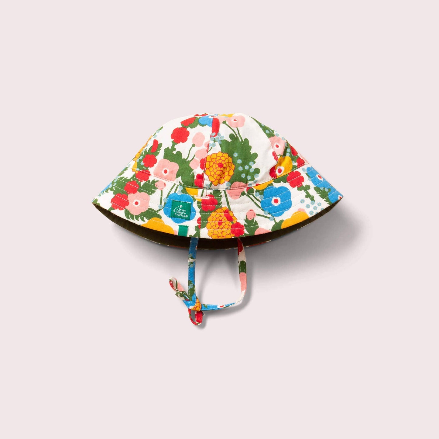 Flora And Fauna Reversible Sunhat: Flora And Fauna / 06-12m