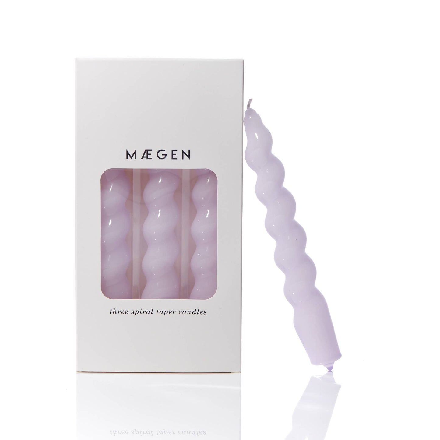 MÆGEN Spiral Taper Candles - 3 pack