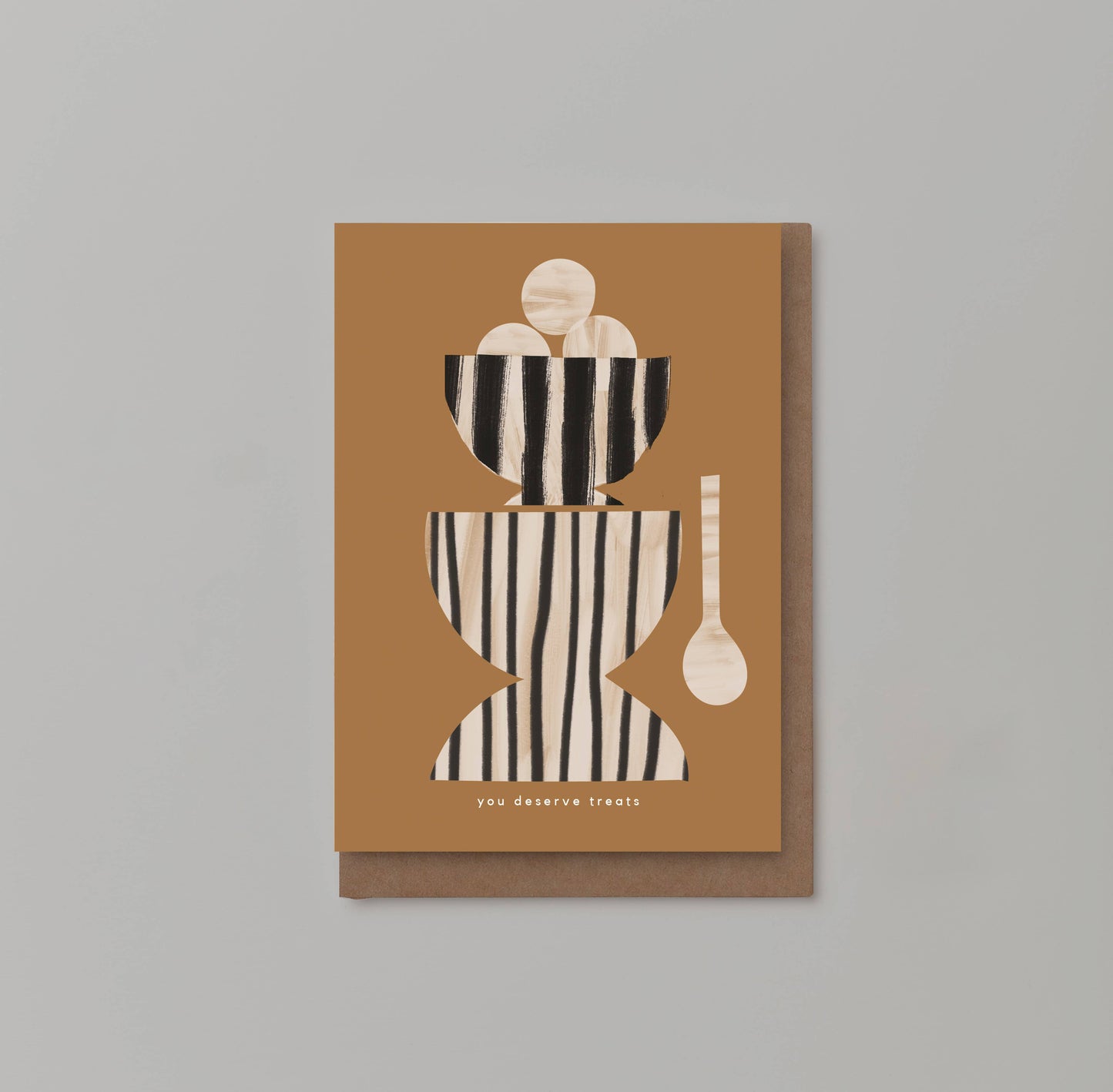 'YOU DESERVE TREATS' FRIENDSHIP CARD: SINGLES IN CELLOS