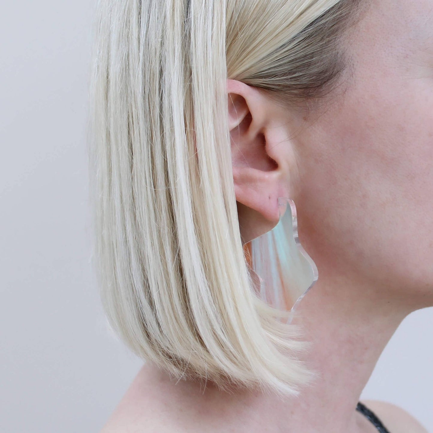Statement Iridescent Earrings