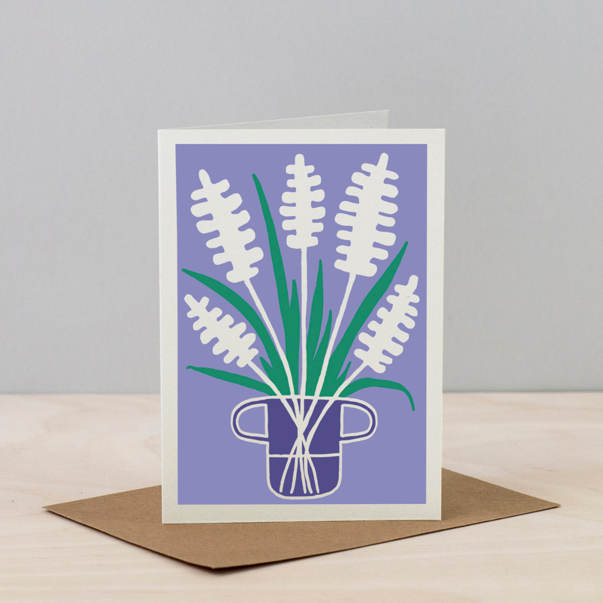 All Occasions Greetings Cards - Blumen Vases: Leaf