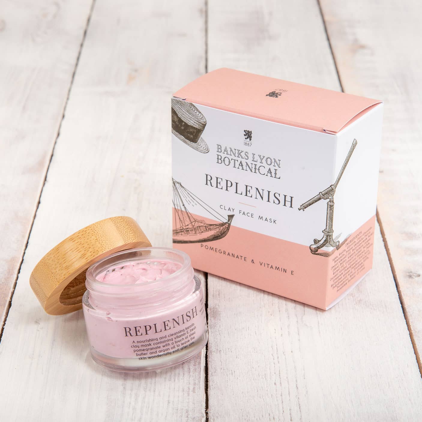 Replenish Face Mask (Pomegranate & Vitamin E): 50g Jar (boxed)