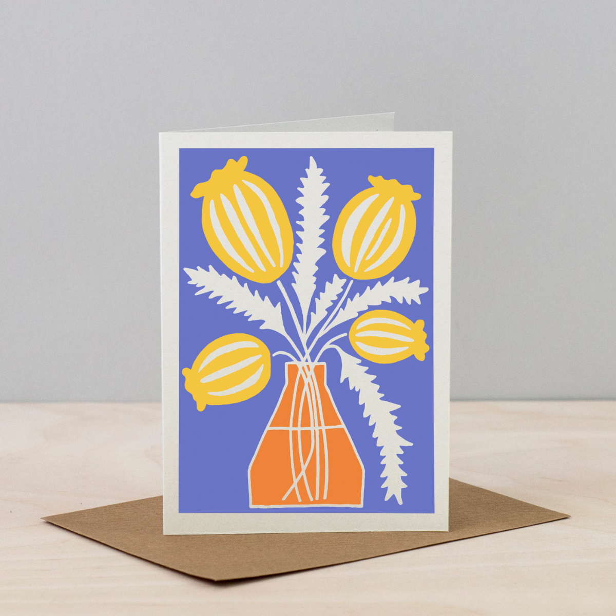 All Occasions Greetings Cards - Blumen Vases: Poppy