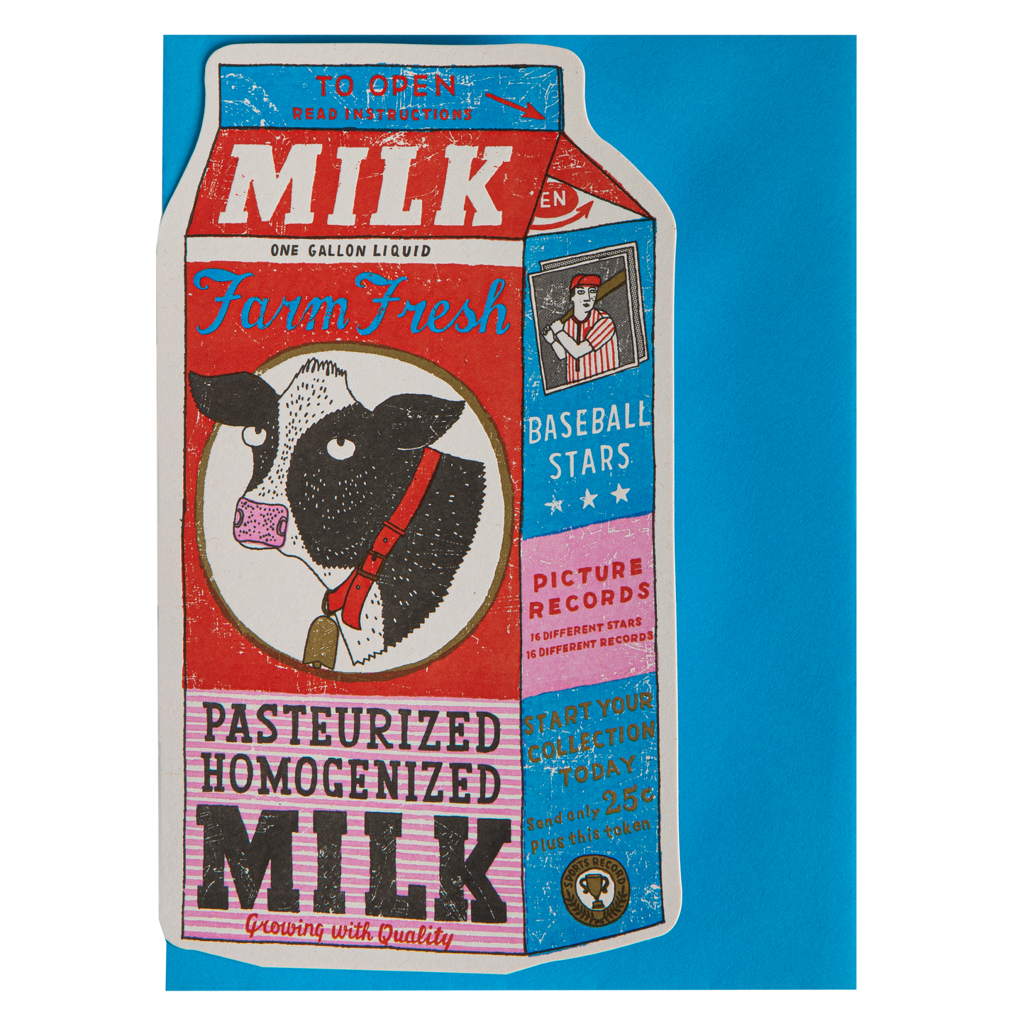 Milk Carton | Cut-Out - Greeting Card