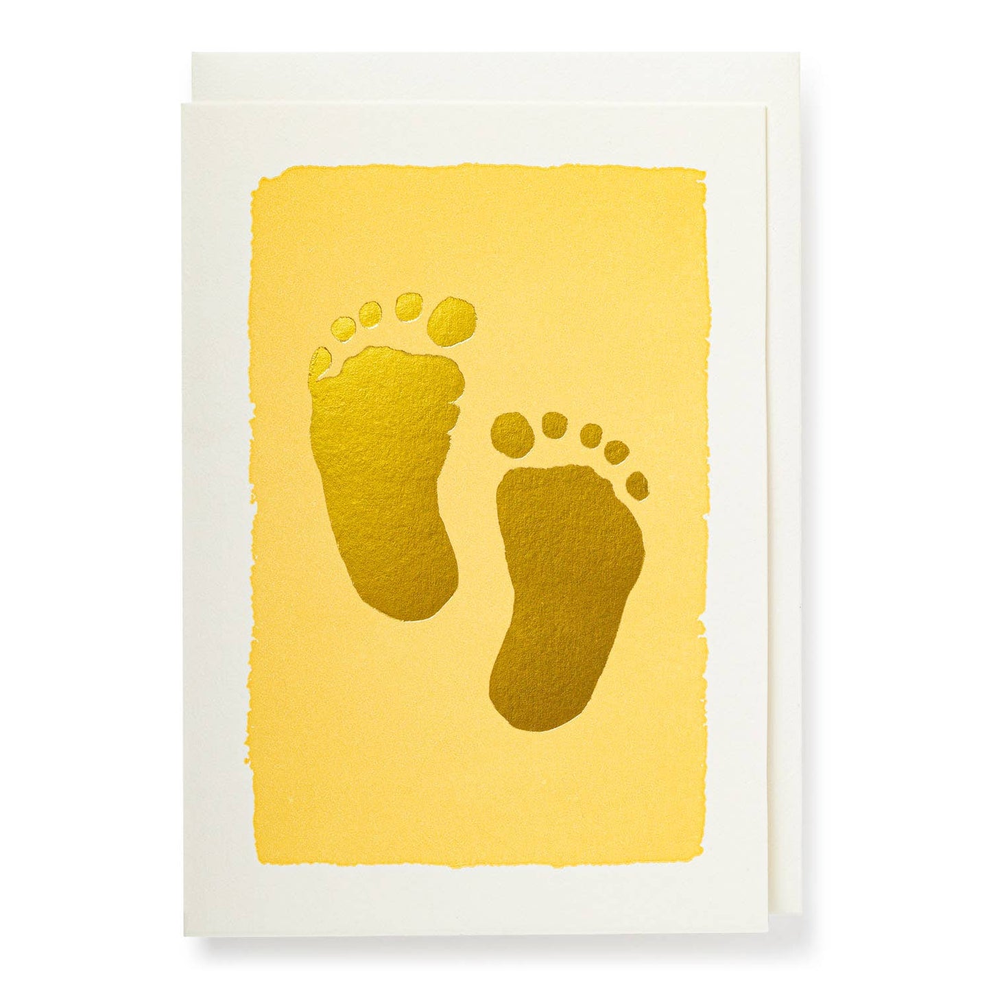 Gold Baby Feet | Letterpress Cards | Small Cards