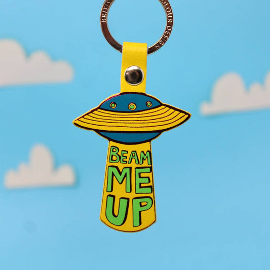 UFO Key Fob: Yellow