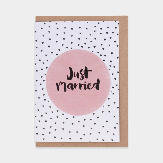 Just Married Greetings Card