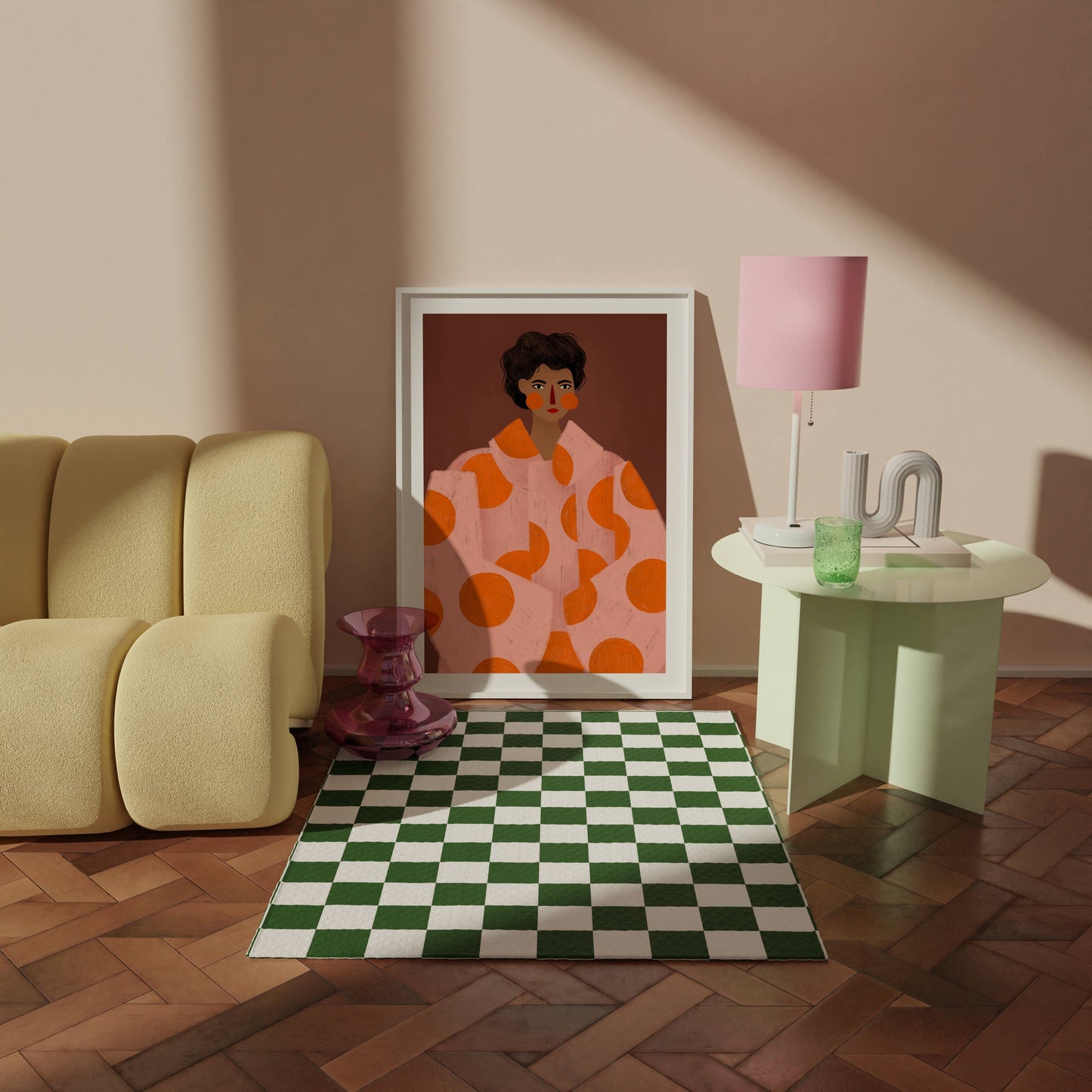 The Woman With The Orange Dots - Art Print: A3