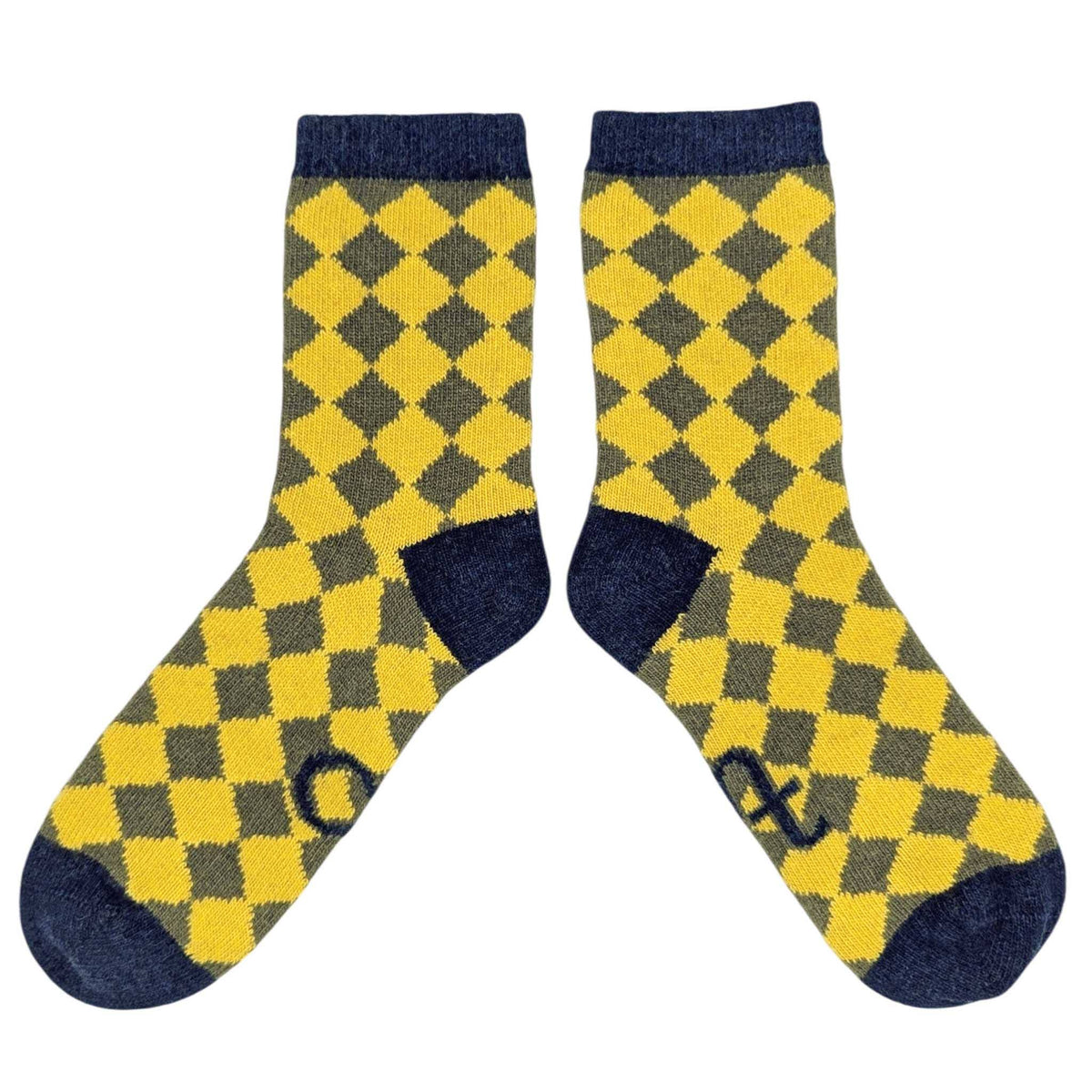 Women's Lambswool Ankle Socks 2026: FAIR ISLE - MINT / TEAL
