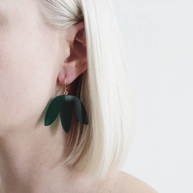 Midi Matisse Earrings: Green