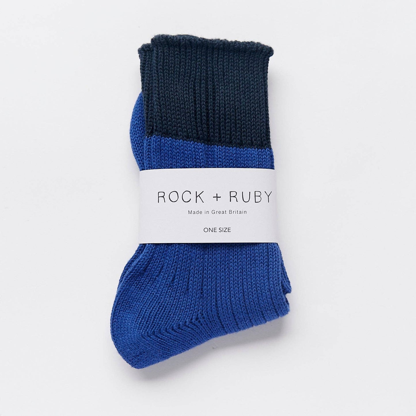 Cobalt Indigo Wyona Cotton Socks: Small UK 4-7