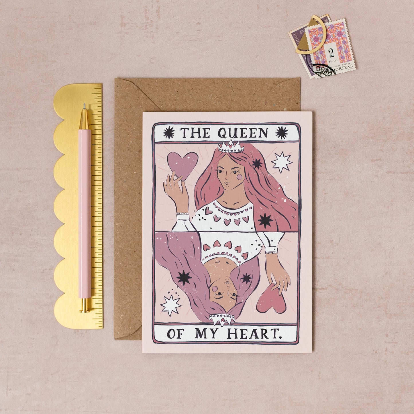 Queen of My Heart Card | Valentine's Day Card | Love Cards