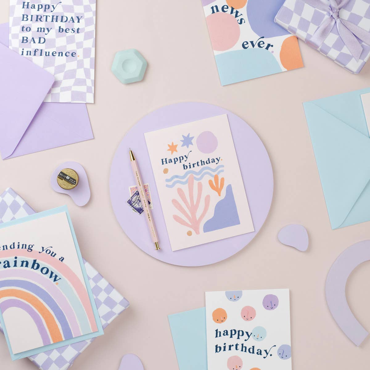 Abstract Shapes Birthday Card | Female Birthday Cards | Card
