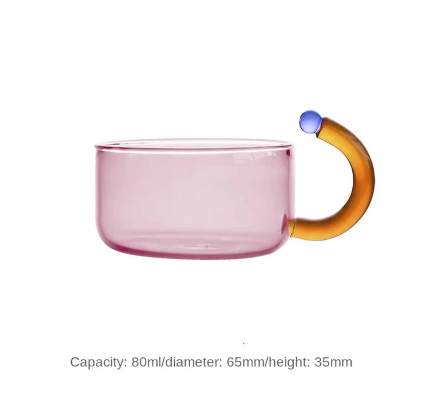 Contrasting Color Heat Resistant Glass Teapot and Cups: Grey Kettle