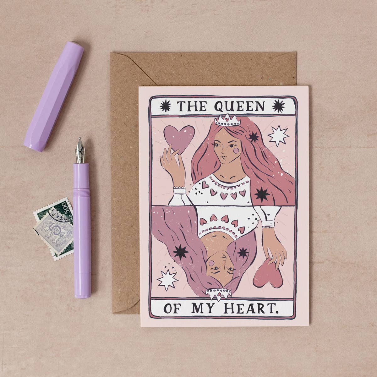 Queen of My Heart Card | Valentine's Day Card | Love Cards