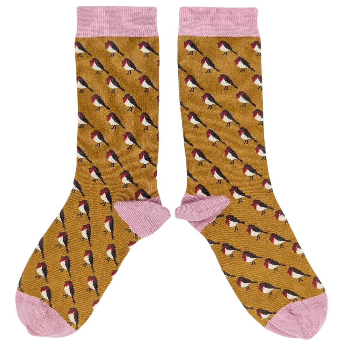 Women's Organic Cotton Crew Socks 2026: SMALL CHECK - LILAC/GREY / 4-7 UK / 6.5-9.5 US