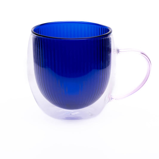 Double walled mug: Blue