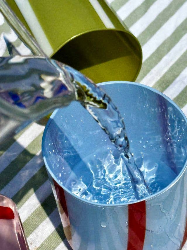 Atina Glassware - Blue & Red