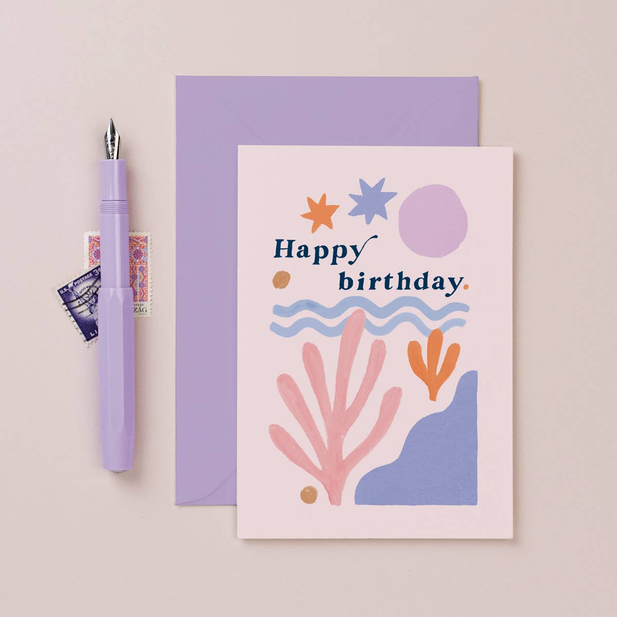 Abstract Shapes Birthday Card | Female Birthday Cards | Card