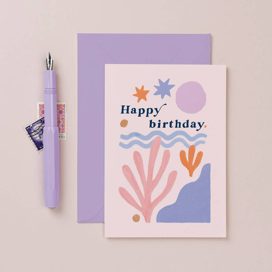 Abstract Shapes Birthday Card | Female Birthday Cards | Card
