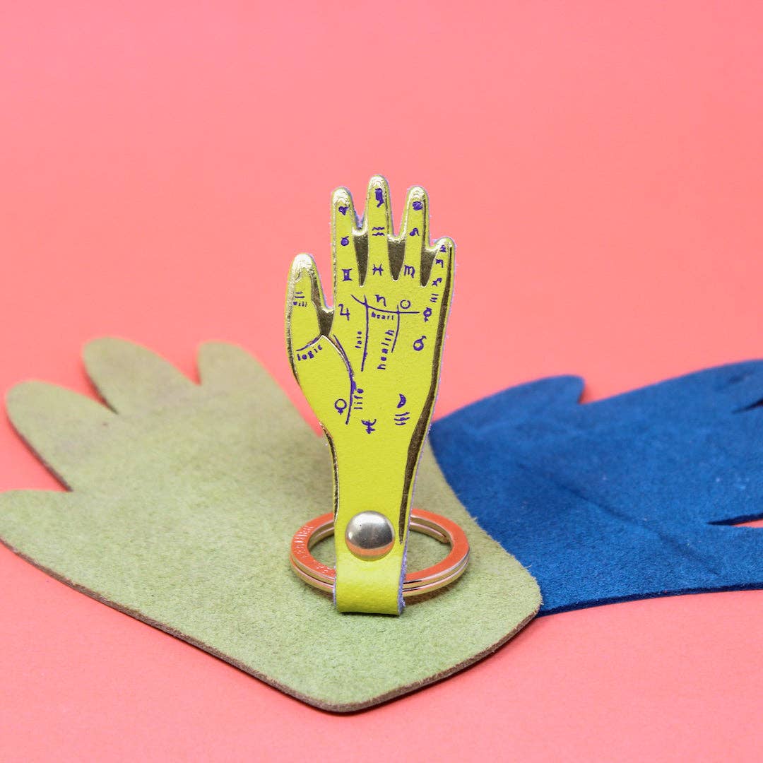 Palmistry Key Fob: Cornflower