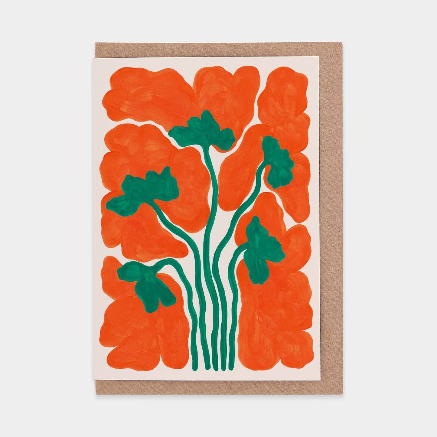 Poppies WWF Greetings Card: UK (includes WWF-UK logo)