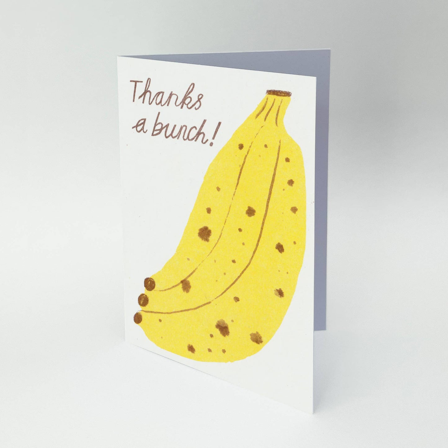 'Thanks A Bunch' card | Risograph Printed | Thank you card: With Bio Cello