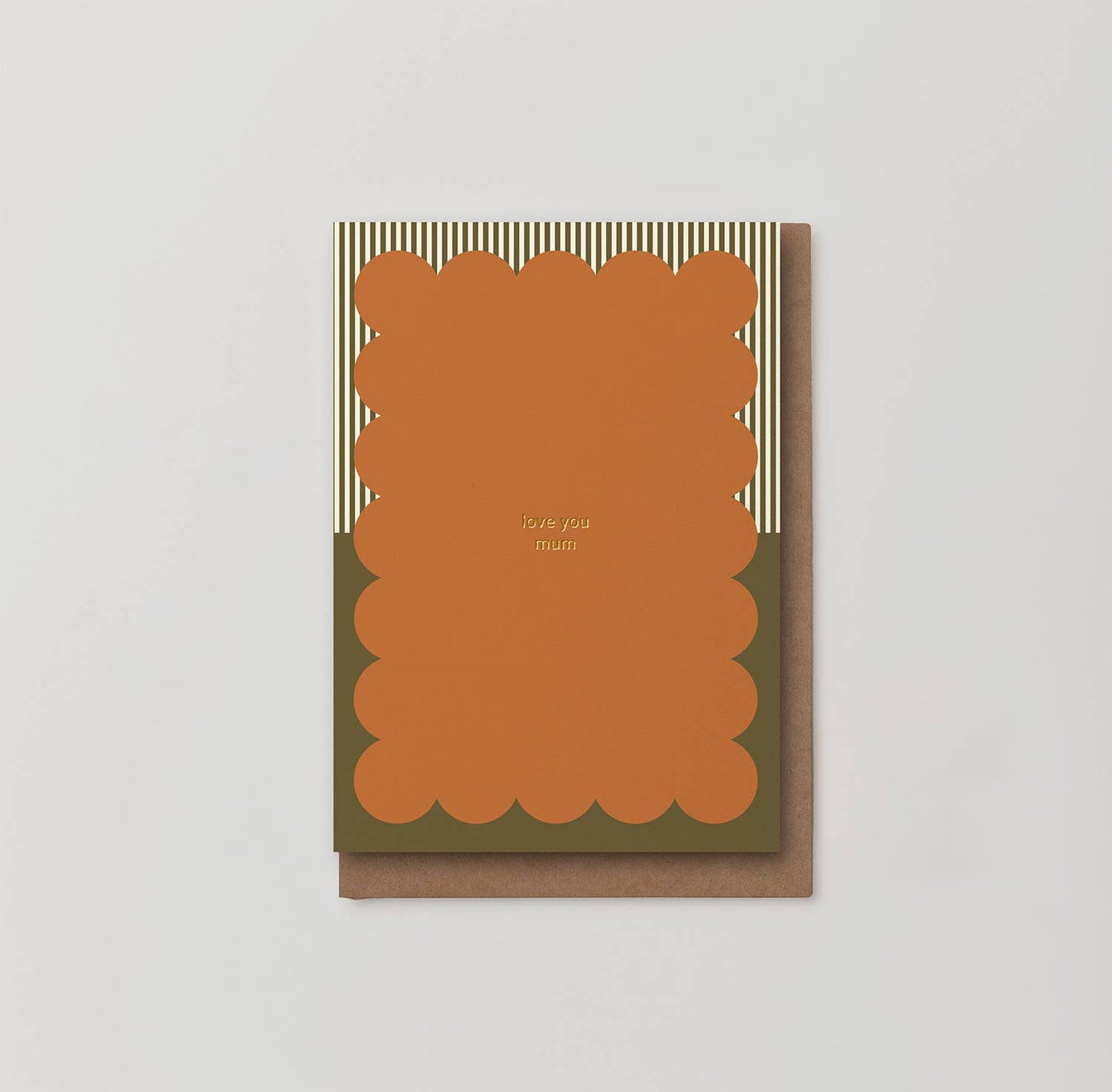 Love you mum Mother's Day foiled greeting card