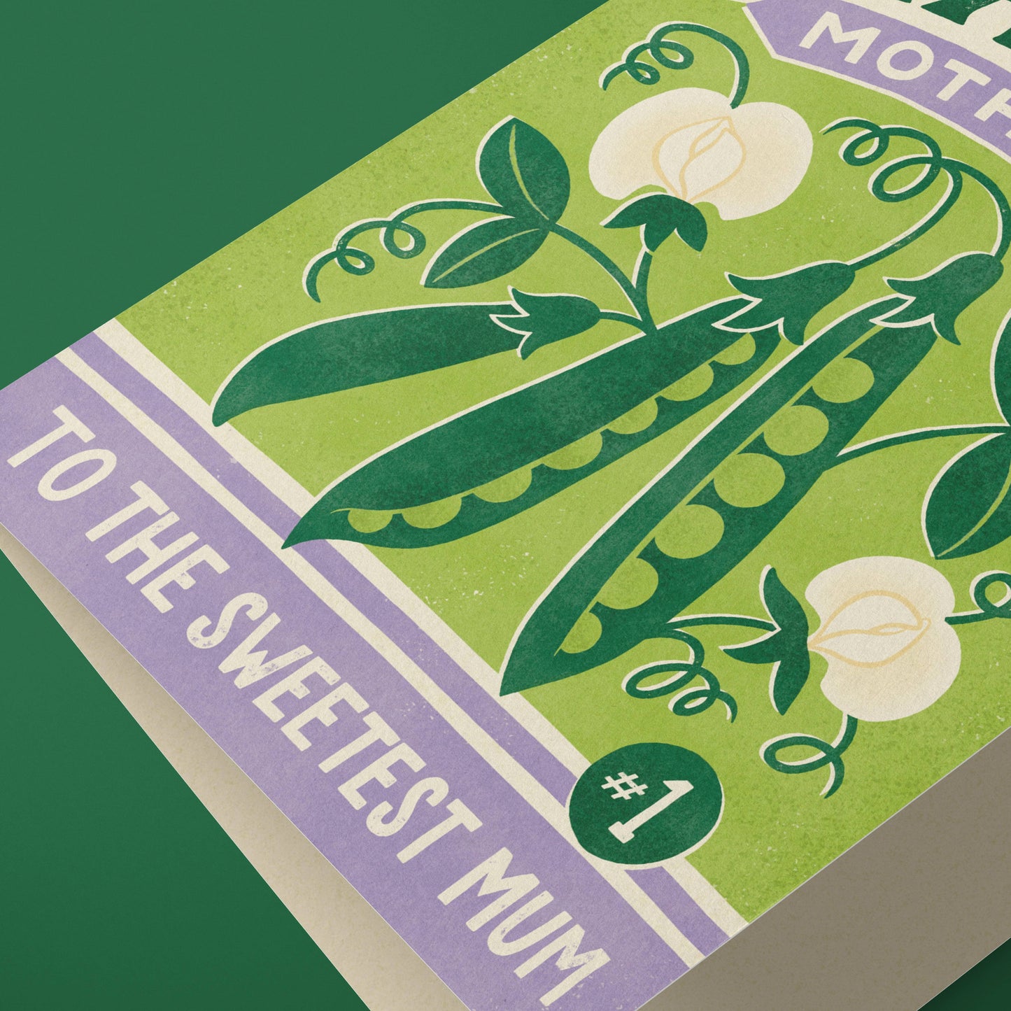 Sweetpea |  Mother's Day Vintage Seed Packet Greeting Card: Naked