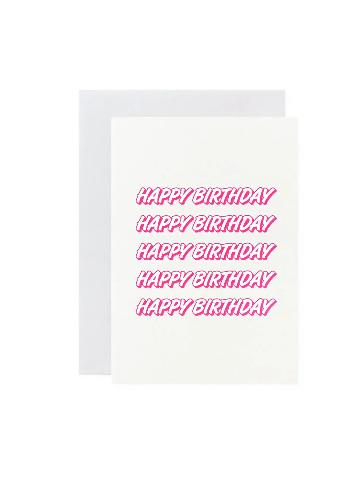 Happy Birthday Mini Card | Coffee Cup Card | Pink Hot Foil: No (Naked)