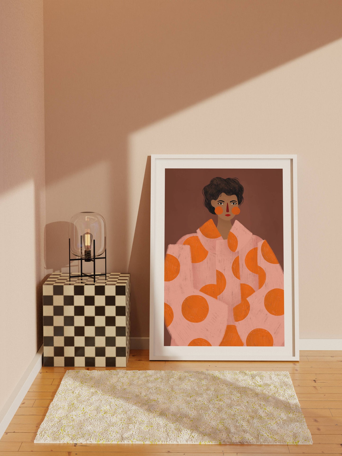 The Woman With The Orange Dots - Art Print: A3