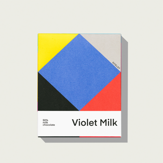 Violet Milk - Organic 55% Milk Chocolate bar, 70g
