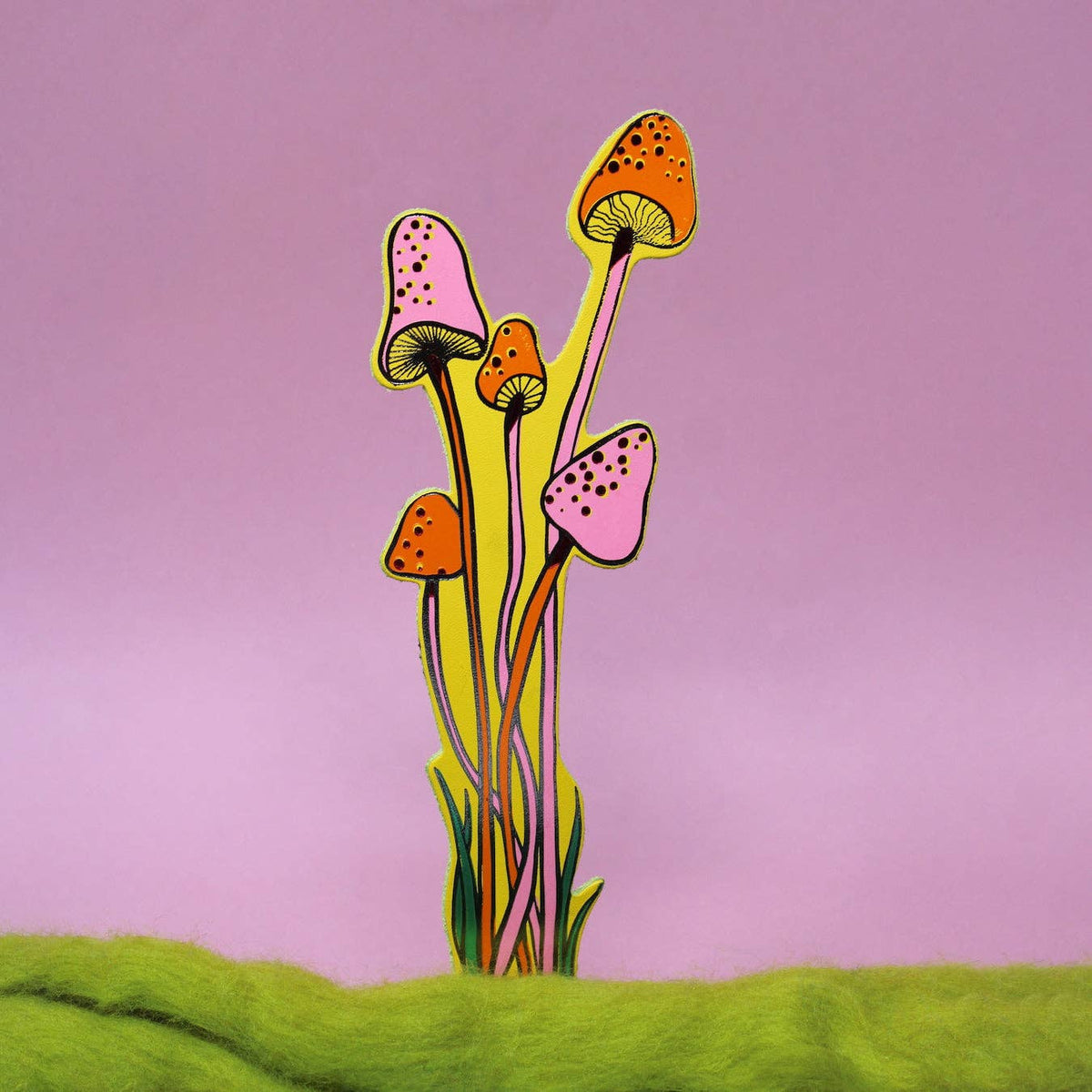 Mushroom Bookmark: Buttercup Yellow