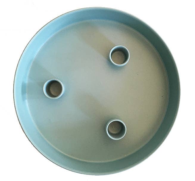 Metal Candle Platter Small - Sky Blue: 3
