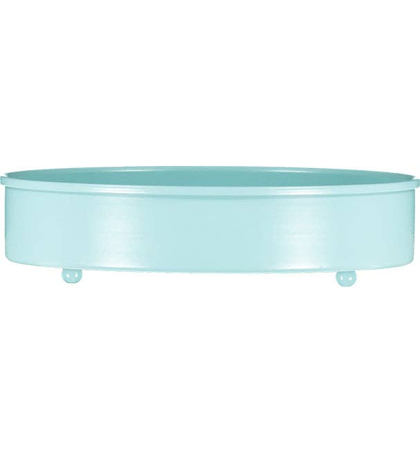 Metal Candle Platter Small - Sky Blue: 3